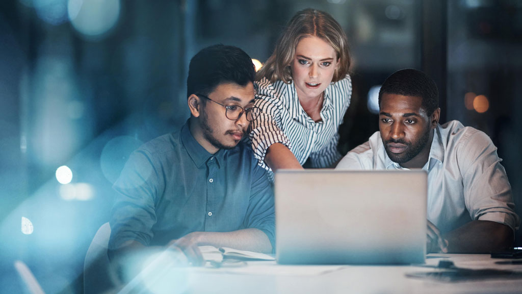 Sales team collaborative whiteboard session discussing performance metrics